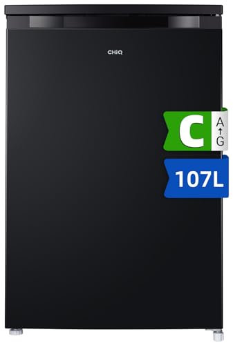 CHiQ Frigorífico de Una Puerta 845 mm de Altura y 556 mm de Profundidad, Volumen de 107L,Clase C,Ocupa solo 0.3 m²,Microcongelador Incorporado, Compartimento Versátil, 7 controles de Temperatura