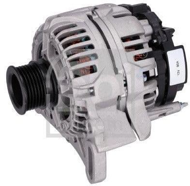 FEBI BILSTEIN Lichtmaschine 90A Generator LiMa 12V Alternator mit Riemenscheibe für VW Golf IV Schrägheck (1J1) POLO (9N) Transporter IV Bus (70B, 70C, 7DB, 7DK, 70J, 70K, 7DC, 7DJ) Lupo (6X1, 6E1)