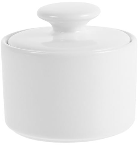 Cabilock Élégant Pot À Sucre En Céramique À Parois Droites Petit Pot Pour Comptoir De Cuisine Café Bar 170 Ml