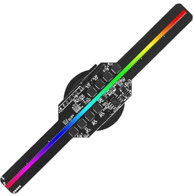 Mini 3D Hologram Fan with Mobile APP Control LED Holographic Advertising Display Video Projector for Bar, Shop, Halloween, Christmas for Business Store Signs,Bar,Party Halloween