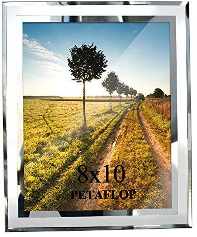 PETAFLOP Bilderrahmen 20x25, Bilderrahmen Glas für Hochzeiten, Häuser, Büros, 1 Stück