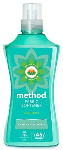 Method Fabric Softener, Tropical Coconut, 45 Washes, 1.575 l (Pack of 1)