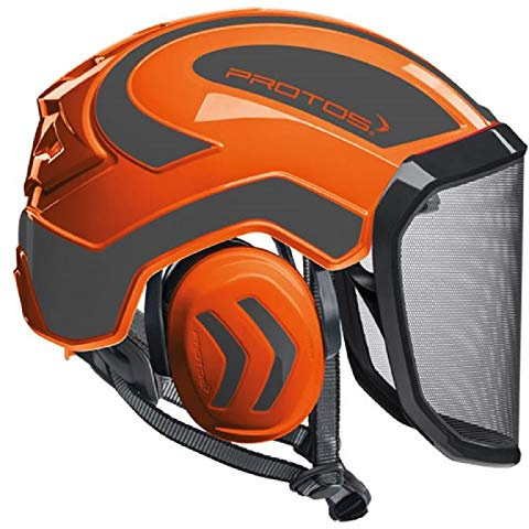 Pfanner Protos Integral Arborist Helmet (Orange & Grey)