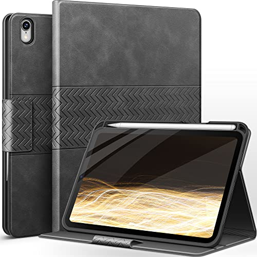 AUAUA Hülle für iPad mini 7 & 6, 8,3 Zoll, Stand Cover mit Stifthalter, Magnetbefestigung, Auto Schlafen/Wachen (Grau)