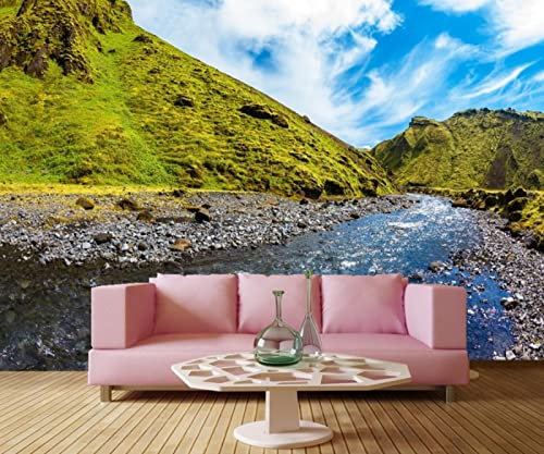 ZHEN WALLPAPER Benutzerdefiniertes 3D-Wandbild, papel de pared, Island Mountains Rivers Canyon Naturtapete, Wohnzimmer, Sofa, TV-Wand, Schlafzimmer, 3D-Tapete * 250 cm x 175 cm (98,4 x 68,9 Zoll)