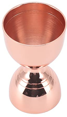 HOHXFYP 30/60 ml Doppel Cocktail Jigger,Hochpr?ziser Bar Jigger mit Messungen Im Inneren,Langlebiger Edelstahl Getr?nke Jigger mit Breiter ?ffnung f¨¹r Cocktails(30/60ml-Gold)