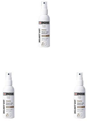 Ipone – Nettoyant Casque Extérieur Helmet’Out – Ne Coule Pas - Ne Laisse Pas de Trace – 100 ML, Paquet de 3