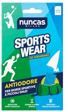 NUNCAS SPORTSWEAR DEOBAG DEODORANTE PER BORSE SPORTIVE E ARMADIETTI DA PALESTRA