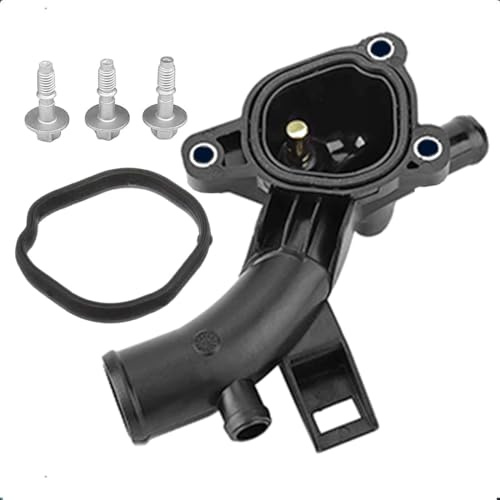 LoreenCar 25192985 Alloggiamento di uscita dell'acqua con guarnizione inclusa alloggiamento termostato flangia del liquido di raffreddamento con sensore adatto per VAUXHALL OPEL Corsa Astra Meriva