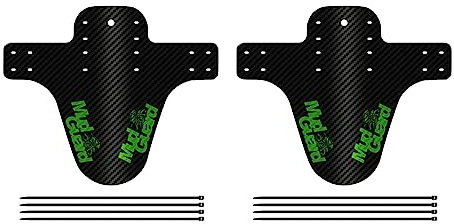 Floatdream 2 Stücke Mountainbike Spritzschutz, Fahrradschutzblech, Downhill-Schutzblech, für Vorder- Oder Hinterräder von Fahrrädern Verwendet(Grünes Etikett)