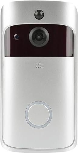 ErModa Citofono visivo con Telecamera for videocitofono Smart WiFi con Visione Notturna Telecamera di Sicurezza Domestica Wireless for Campanello for Porte IP