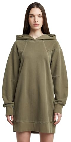 G-STAR Para Mujer Vestido Sudadera sobreteñida, Verde (Wild Olive GD D26471-D688-C028), M
