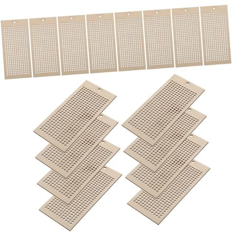 VILLFUL 16stücke Holz Kreuzstich Lesezeichen Für Diy Stickerei Lesezeichen Aus Holz Blanko Für Handwerk Und Lernen