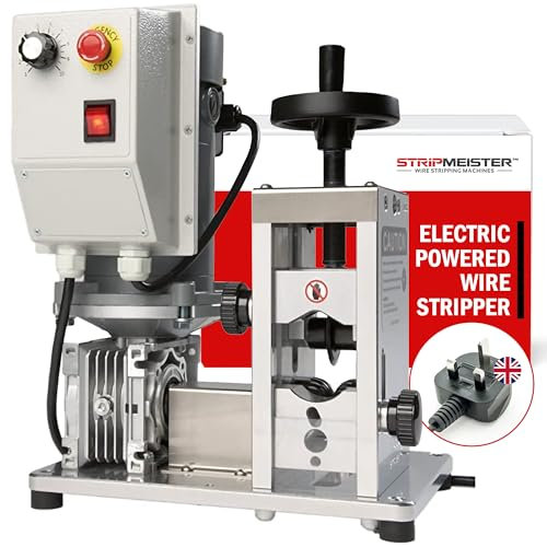 StripMeister E1000 Wire Stripper Machine - Wire Stripping Machine Hassle-Free Copper Wire Strippers, Secret Wire Stripper Tool for Recycling Firms, Automatic Electric Wire Strippers up to 1000mcm