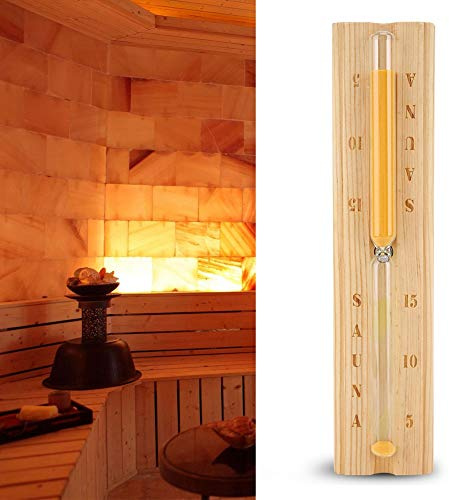 OUCRIY Horloge pour sauna, minuteur, compte à rebours, 15 minutes, horloge