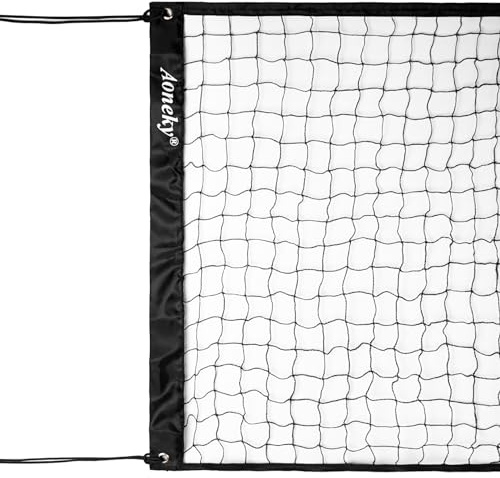 Aoneky Rete da Pallavolo 6,4M x 0,9M, Nylon, con Corda, Rete da Beach Volley Badminton Tennis Calcio per Piscina, Spiaggia, Giardino