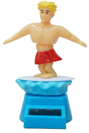 Ornement à Tête Oscillante Garçon Surfeur Décoration Voiture Tableau de