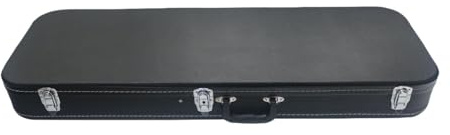Dickly E-Gitarrenkoffer, gepolsterter Gitarrenkoffer aus PU-, stoßfest, tragbare Tasche für E-Bassgitarren, Tragetasche für Bass
