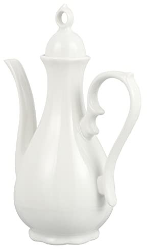 Ceramic Sake Pot Porcelain Teapot Retro Chinese Wine Jug White Serving Tea Pot for Household - Elegant and Stylish Wine Bottle