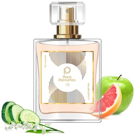 Eau de Parfum Femme 21% 50 ml - Un Parfums à la Composition Fraîche et Fruitée - le Perfume énergisant Parfait pour la Femme Active - N° 118 Be Delicious Women