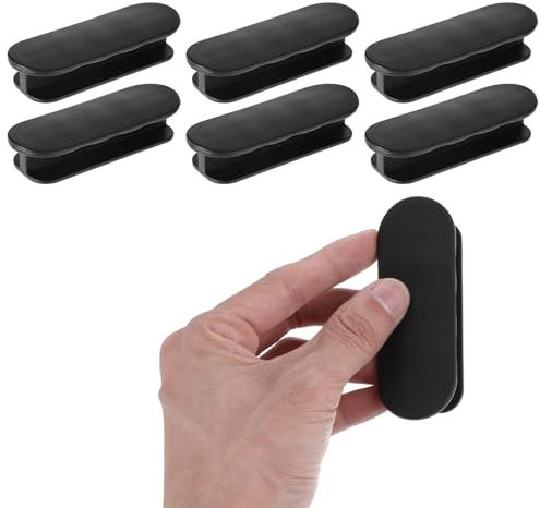 JIEYAO 6 Stück Balkontürgriff Kleben, Selbstklebend Griff Balkontür Ohne Bohren Balkontürgriff Außen zum Kleben Terrassentür Griff Kunststoff Möbelgriff für Fenster Glastür Fenstergriff Schubladen