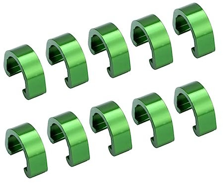 GAROZATION 10 Stück C-Clip Fahrradklemme Aus Aluminiumlegierung Leicht Und Langlebig Zur Fixierung Von Brems- Und Schaltzugleitungen An Mountainbikes, City- Und Rennrädern Wiederverwendbar Pr