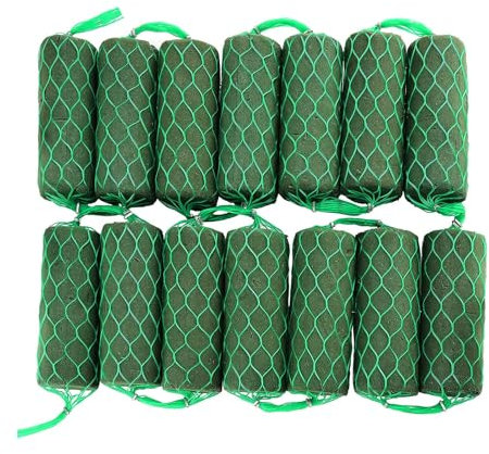 14 Stück Steckschwamm Girlande, Steckschaum für Blumen, Steckmasse für Kunstblumen, Steckschwamm für Blumen, Blumenschaum-Girlande, Dekorationsschaum für Blumengestecke, Grün (14)