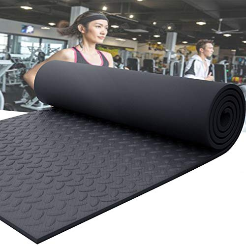 exercise mat， Treadmill Mat Noise Reduction,Heavy Duty Sound Absorbing Anti-Vibration Mat(200x100 cm)