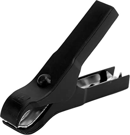 CLIP ELETTRICA DESIGN A MOLLA RESISTENTE MORSETTO DI RICARICA SICURO PER FILI 30A (Nero)