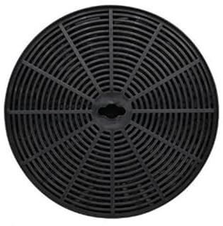 Helilyco Filtri ai carboni attivi per cappa da cucina, 153 x 16 mm, confezione da 2, nero, per accessori per cappe da cucina