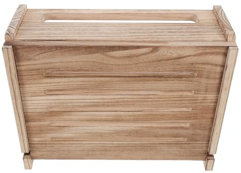 NOLITOY Wooden Wall Mounted Storage Box Decorative for Wireless Router Modem Cable Management System in Living Room