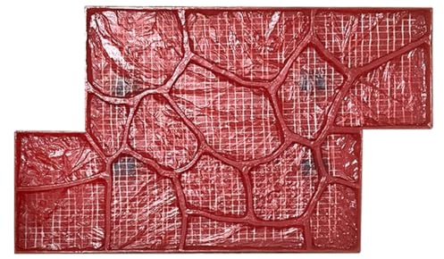 RQLSSSLMXJ Tappetino per stampi Senza giunture per Cemento, Tappetino per Texture Effetto Pietra, Stampo in Gomma Resistente per Pavimenti, per Motivi Decorativi su Rivestimenti in Cemento.