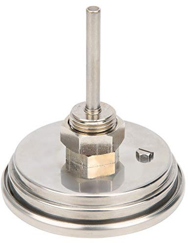 Vistreck Termómetro con Puntero de Acero Inoxidable de 3 Pulgadas para Parrilla y Horno - NPT Ajustable 1/2 Pulgada, Mide 50-550 ℉