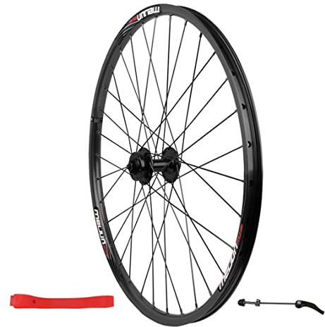 Vorderrad MTB Laufrads 26 Schnellspanner Scheibenbremse MTB Fahrradfelge Aluminiumlegierung Hohlkammerfelge Kugellager Hub for 7 8 9 10 Speed