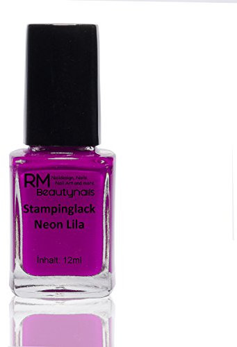Stampinglack Neon Lila 12ml Stamping Lack Nagellack Nail Polish RM Beautynails