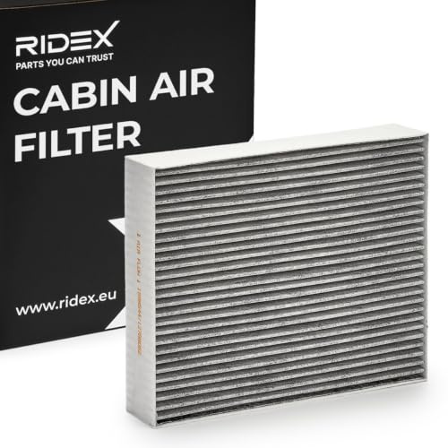 RIDEX 424I0458 Innenraumfilter Pollenfilter Aktivkohlefilter Höhe: 40 Breite: 226 Länge: 277 Kompatibel mit FORD Mondeo V Kombi CF Focus Mk4 Turnier HP Kuga Mk3 S-Max CJ Galaxy CK