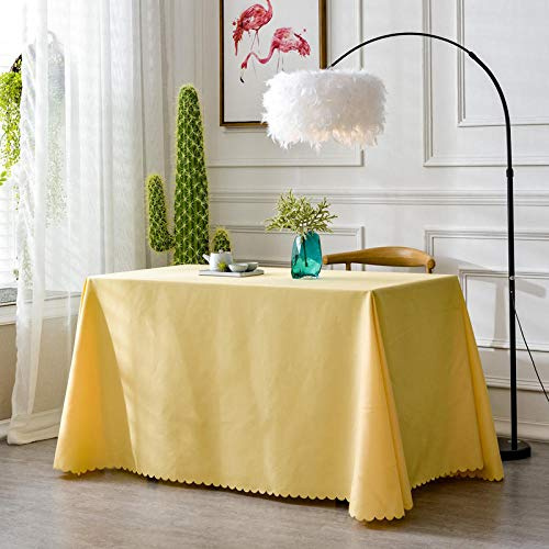 XQSSB Mantel Mesa Rectangular Antimanchas Cubremesa Durable para de Hogar Picnic del Hotel Tienda de Café Un Color 180 × 260cm