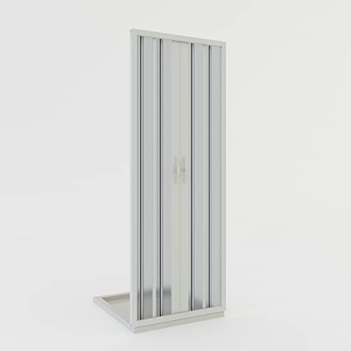 Idralite Puerta ducha de fuelle de PVC 100 cm H 185 Mod. Lirio con apertura central