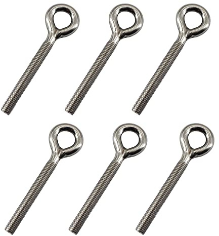 Bullone a occhiello M10 in acciaio inossidabile con gambo lungo filettato Rod Ringbolt ad anello chiuso