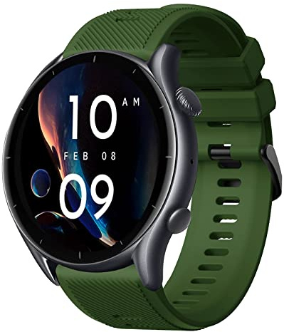 Strap for Amazfit GTR Silicone, 22mm Sport Replacement Straps for Amazfit Pace/Amazfit Stratos/Stratos 2/ Stratos 2S/ Stratos 3/ Amazfit GTR 2/ GTR 2e/ GTR 3/ GTR 3 Pro/Huawei Watch GT 2 3 Pro