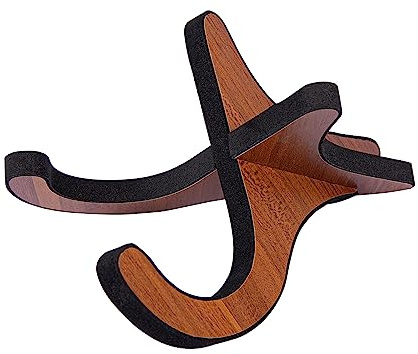 Support pour Ukulélé et Guitare, Ukulele Stand en Bois Pliable Portable X-Frame avec Bord Eponge, pour Ukulélé, Mandoline, Banjo, Violon