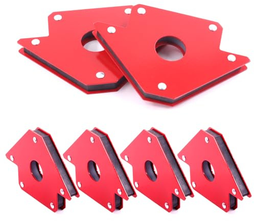 Mardatt 4Pcs 5 75 LB Arrow Welding Magnet Magnetic Welding Holder Welding Magnets Clamps 45, 90, 135 Degree Angle for Soldering Welding Assembly