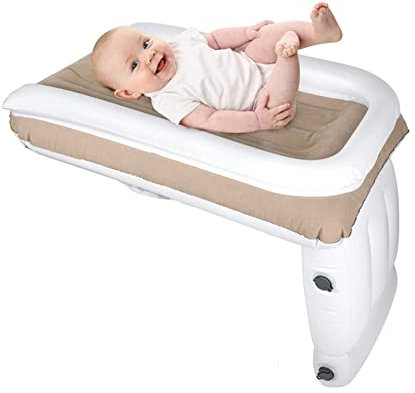 DYHQQ Aufblasbares Kleinkind-Reisebett, Kinder-Reisebett- Tragbares Babybett, Flugzeug-Reise-Essentials Kinder, Kleinkind-Luftmatratze passend für Economy-Sitze, Zug, Auto