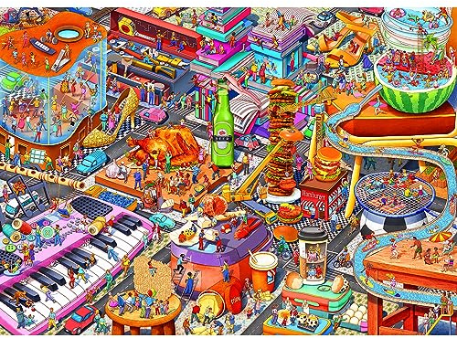 Jigsaw Puzzles for Adults 1000 Piece Jigsaw Puzzles for Adult,JigsawPuzzle 1000 Pieces for Adults Challenging Puzzle Games-Little People's World Party