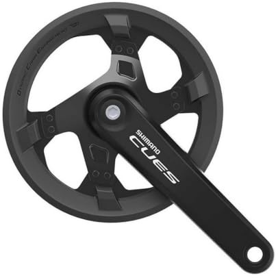 Shimano CUES FC-U4000 9/10/11-fach Kurbelgarnitur, Black, 170 mm