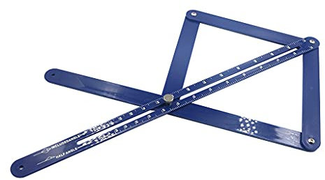 ZzzaNa Winkelmesser Holzbearbeitung Modell Fliesen Holz Lineal DIY Multi-Winkel Ecke Winkel Finder Holzbearbeitung Gadget Tiefenmessung Winkellehre (Size : 450mm)