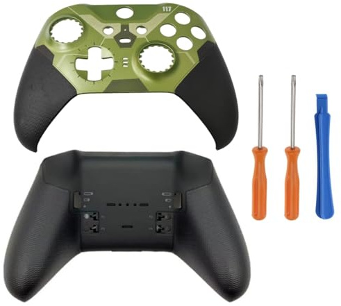 Hzxkqmil Coque de Rechange pour Xbox One Elite Series 2 - Édition Limitée | Boîtier Avant Coque Inférieure Couvercle de Remplacement Faceplate avec Outils Tournevis pour Xbox Manette Elite Series 2