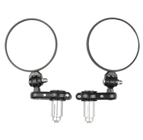 Roller Spiegel 7/8 Universal-Motorrad-Rückspiegel, Rundes Lenkerende, Faltbar, Motorradseite Lenkerendenspiegel Motorrad