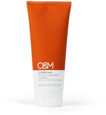 O&M CLEAN.tone Caramel (200ml) – Farbauffrischende Haarkur für blondiertes Haar – Pflegt & tönt von Blond bis sehr hellblond – Ohne Sulfate & Silikone – PETA-zertifiziert, vegan, Made in Australia