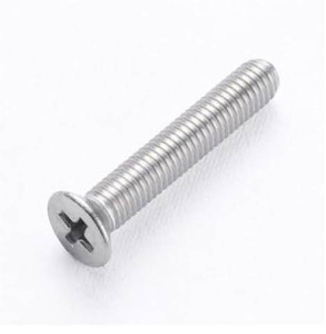 1000 Stück M1.2 M1.4 M1.6 DIN965 GB819 A2-70 304 Edelstahl Flachkopf-Kreuzschlitz-Maschinenschrauben(5mm,M1.4)